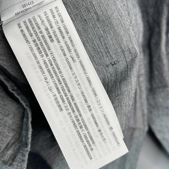 HOLLISTER Mens Preppy Button Down Shirt Bluish Grey Stretch Long Sleeve Size S - Picture 8 of 11